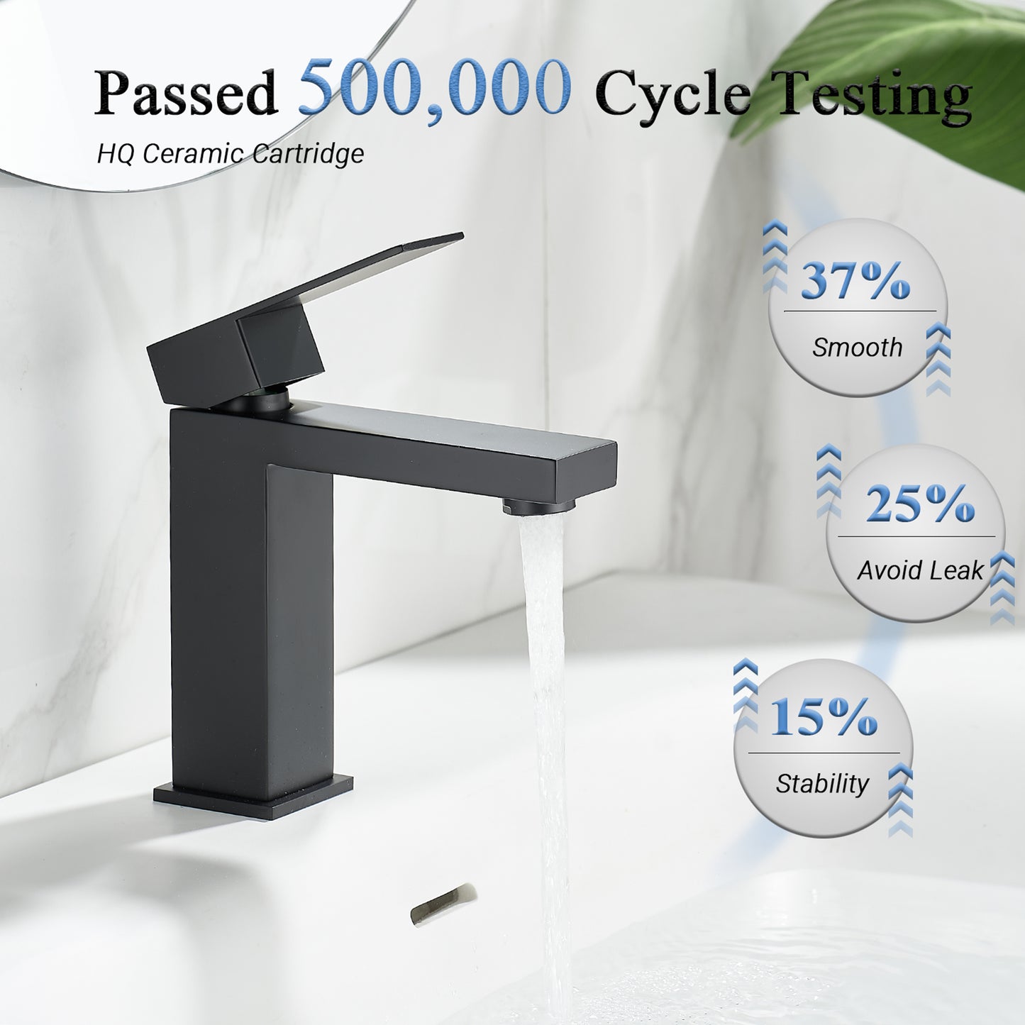 FBUKE Bathroom Faucets 1 Hole, Single Handle Bathroom faucets & Parts for Vanity Sink one Hole, pop up Drain Included, black,gold,brushed nickel